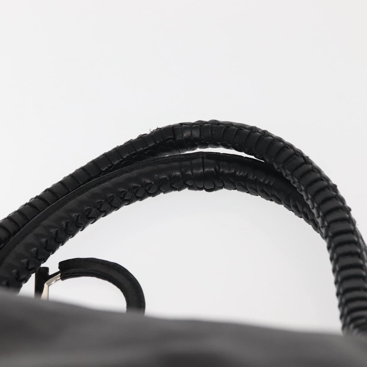 Salvatore Ferragamo Gancini Tote Leather, BLACK, LEATHER, Tote bag