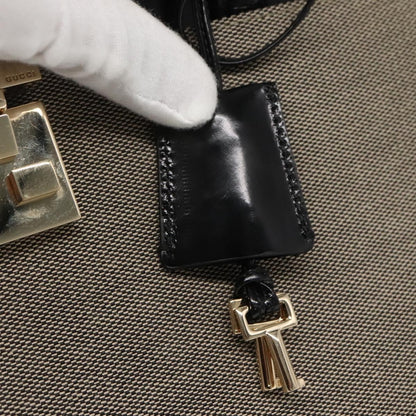 Gucci Lady Lock Canvas, BEIGE, CANVAS, Handbag