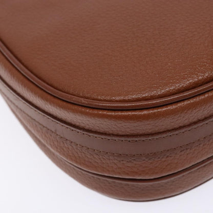 Burberry Flap Messenger Leather, BROWN, LEATHER, Shoulder bag