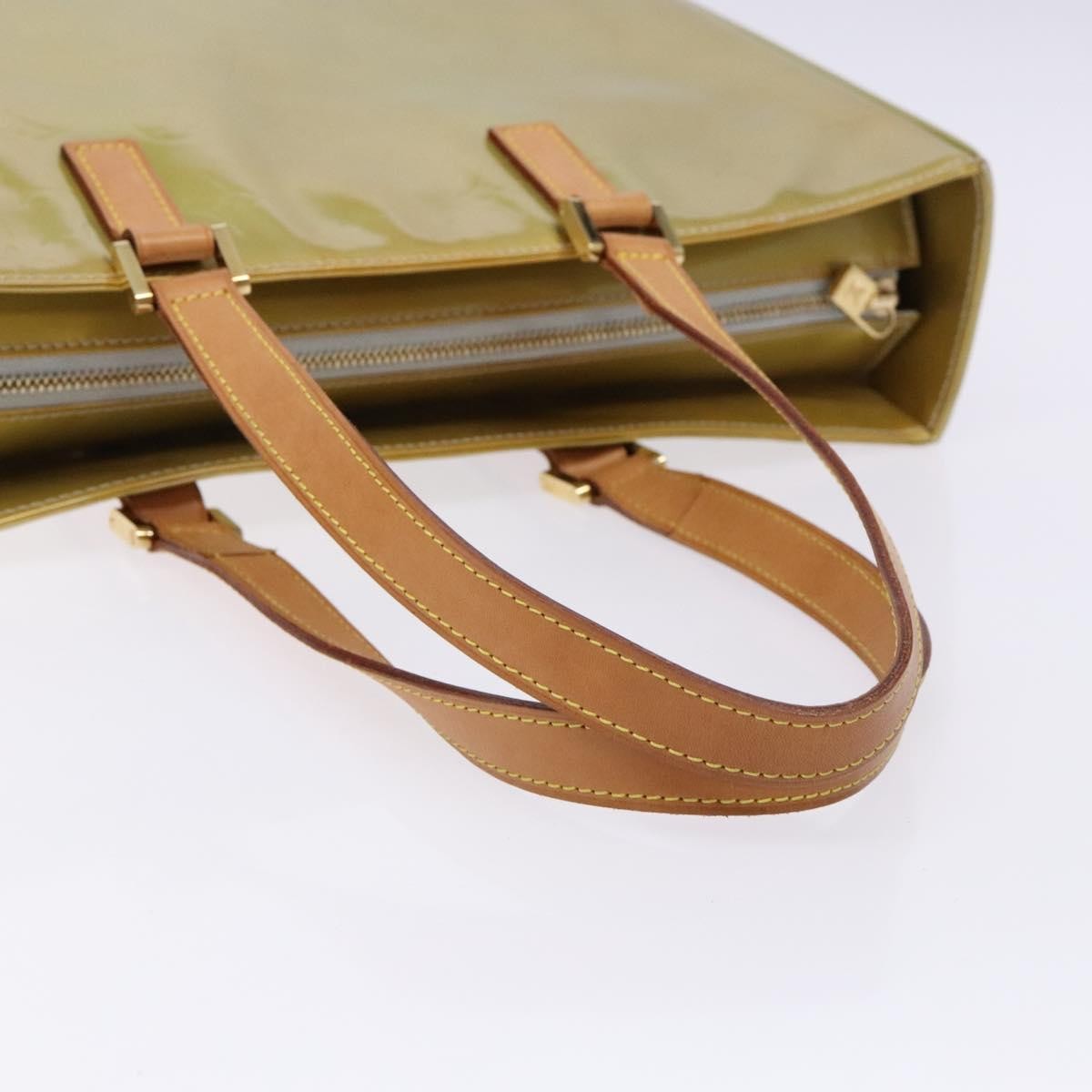 Louis Vuitton Columbus Handbag Monogram Vernis, BEIGE, PATENT_LEATHER, Tote bag