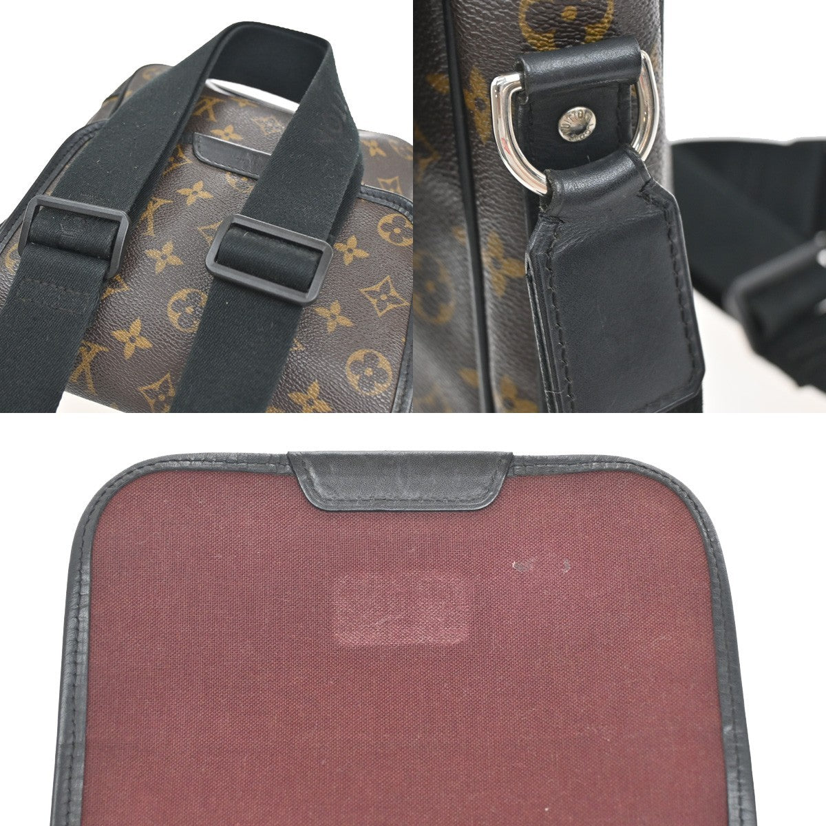 Louis Vuitton Bass Messenger Bag Macassar Monogram Canvas, BROWN, CANVAS, Shoulder bag
