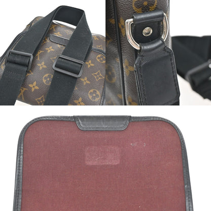 Louis Vuitton Bass Messenger Bag Macassar Monogram Canvas, BROWN, CANVAS, Shoulder bag