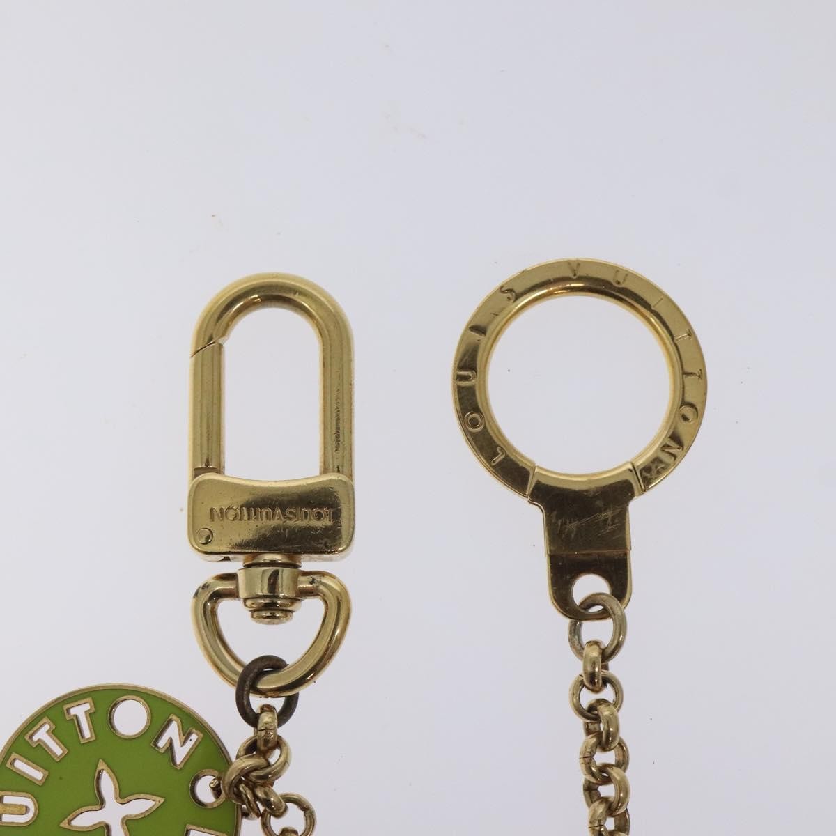 Louis Vuitton Porto Cles Looping Bag Charm and Key Holder Metal and Enamel, GOLD, METAL, Charms and Keychains