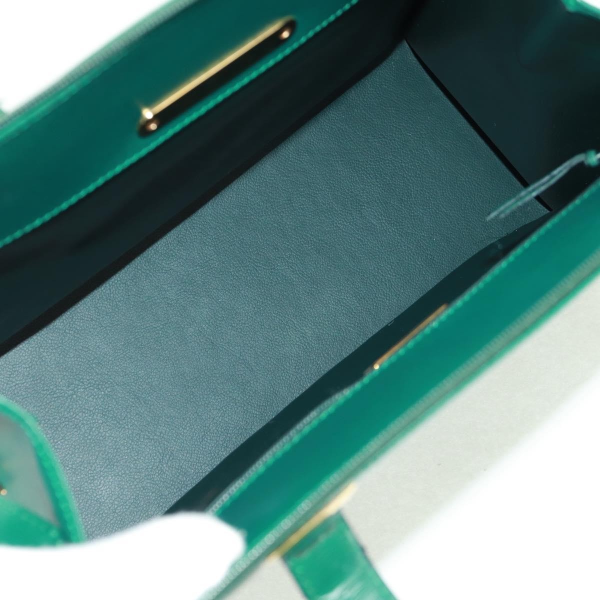 Christian Dior Vintage Handbag Leather, GREEN, LEATHER, Handbag