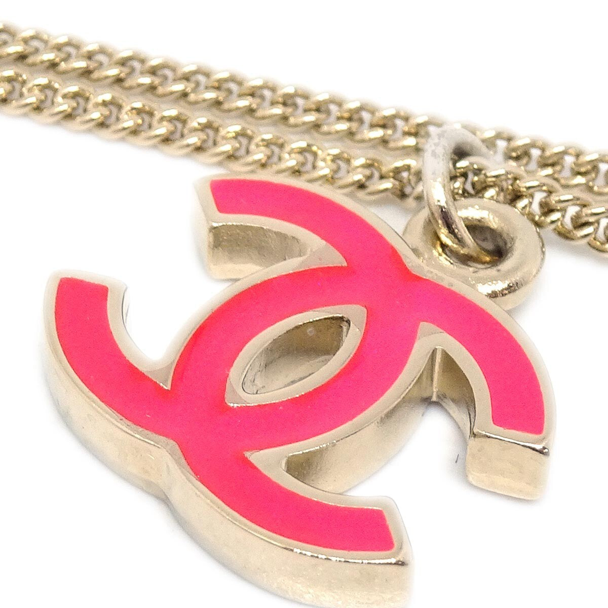 Chanel CC Logo Pendant Necklace Metal, SILVER, SILVER_PLATED, Necklace