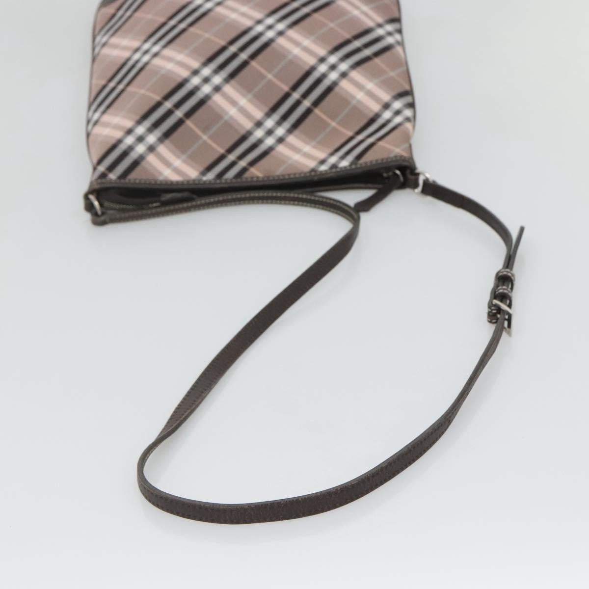 Burberry Nova Check Blue Label Canvas, PINK, CANVAS, Shoulder bag