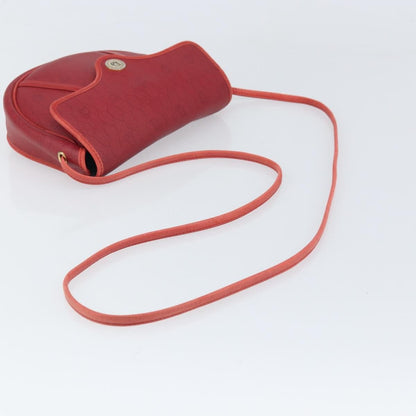 Christian Dior Vintage Honeycomb Shoulder Bag Canvas, RED, PVC, Shoulder bag