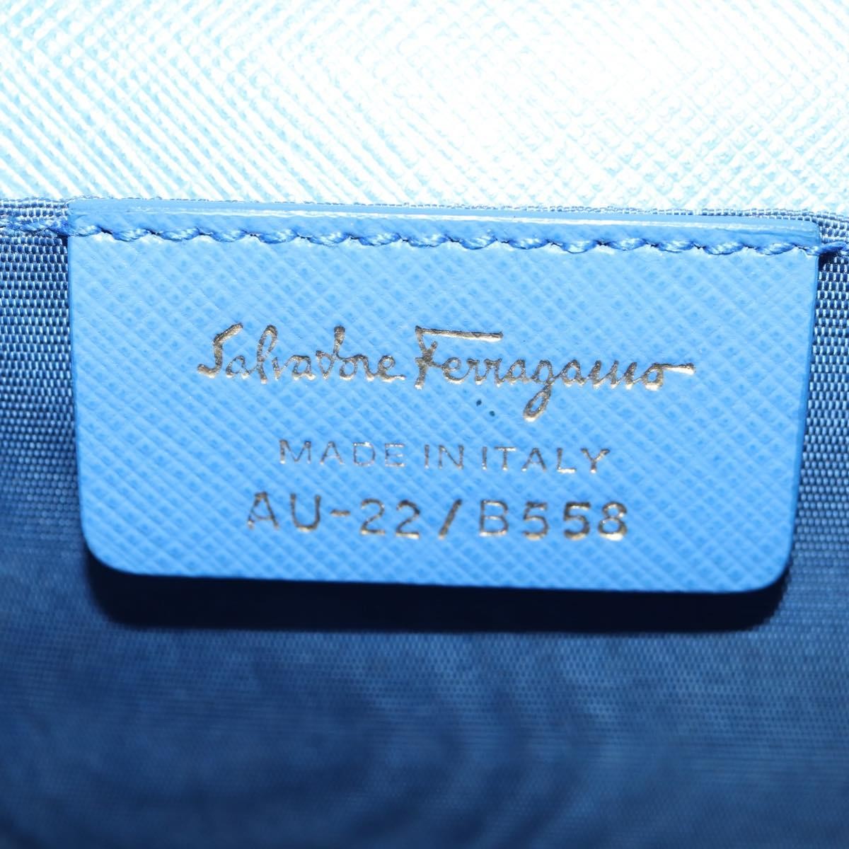 Salvatore Ferragamo Ginny Crossbody Bag Leather, BLUE, LEATHER, Shoulder bag