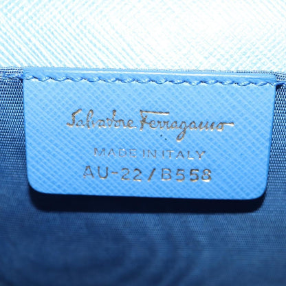 Salvatore Ferragamo Ginny Crossbody Bag Leather, BLUE, LEATHER, Shoulder bag