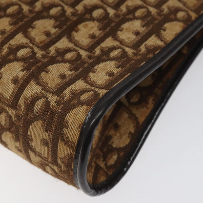Christian Dior Vintage Trotter Shoulder Bag Canvas, BROWN, CANVAS, Shoulder bag