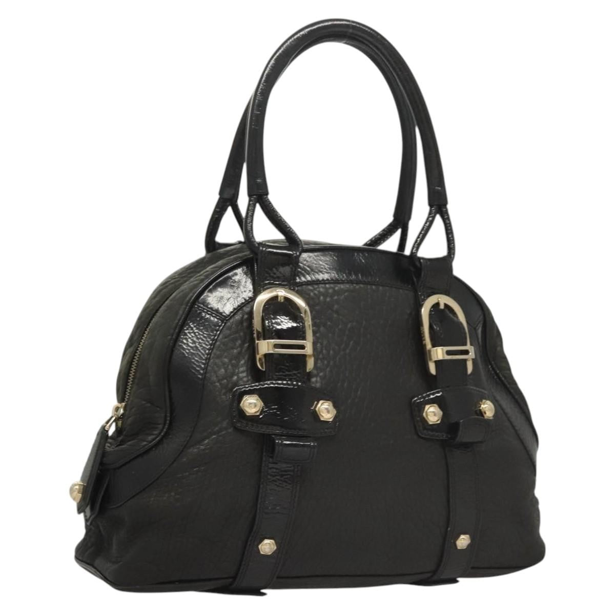 Bally Vintage Shoulder Bag Leather, BLACK, LEATHER, Shoulder bag