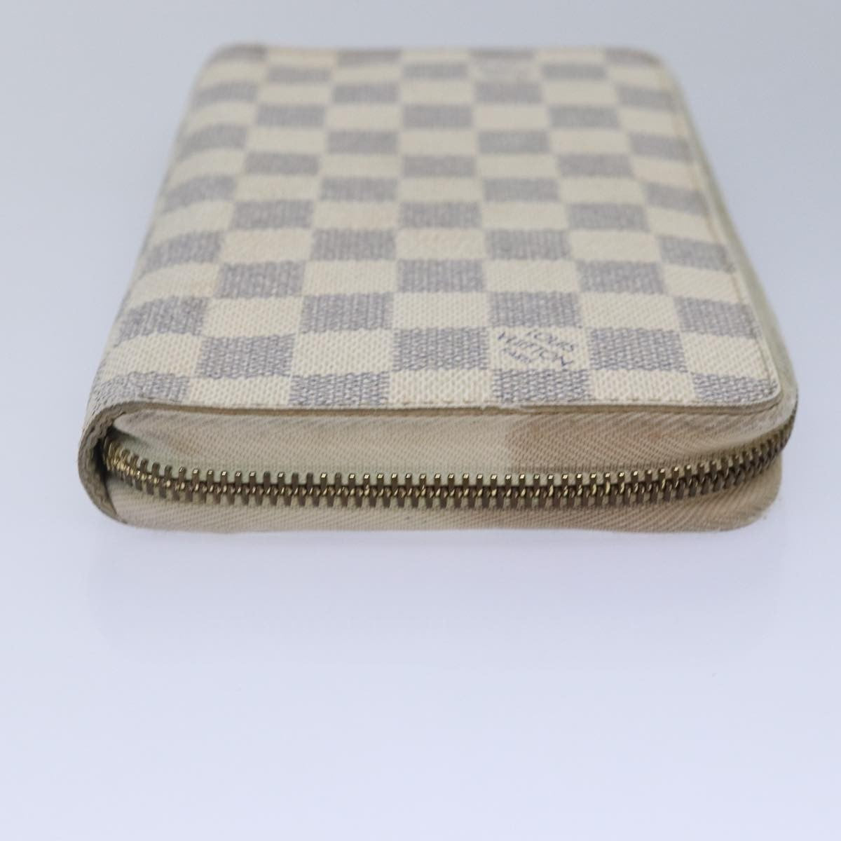 Louis Vuitton Zippy Organizer Damier, WHITE, CANVAS, Wallets