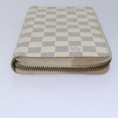 Louis Vuitton Zippy Organizer Damier, WHITE, CANVAS, Wallets