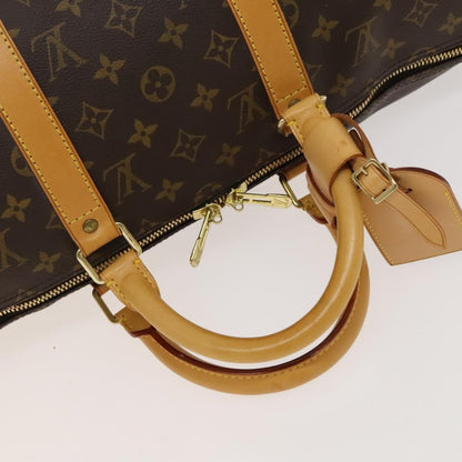 Louis Vuitton Keepall Bag Monogram Canvas, BROWN, CANVAS, Travel bag