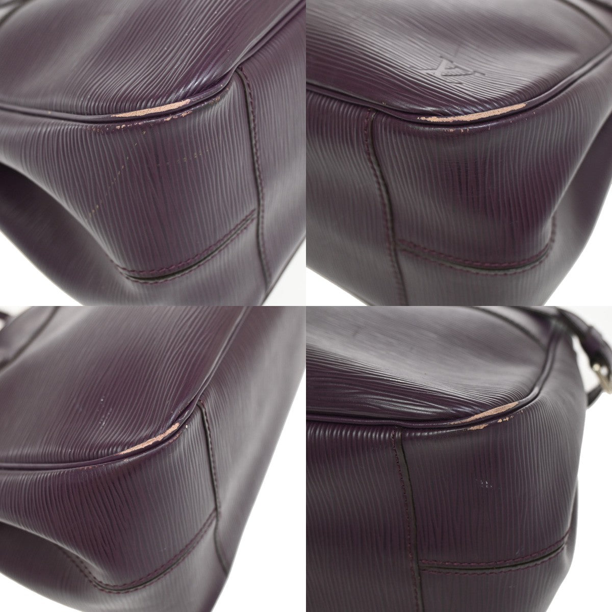 Louis Vuitton Passy Tote Epi Leather, PURPLE, LEATHER, Tote bag