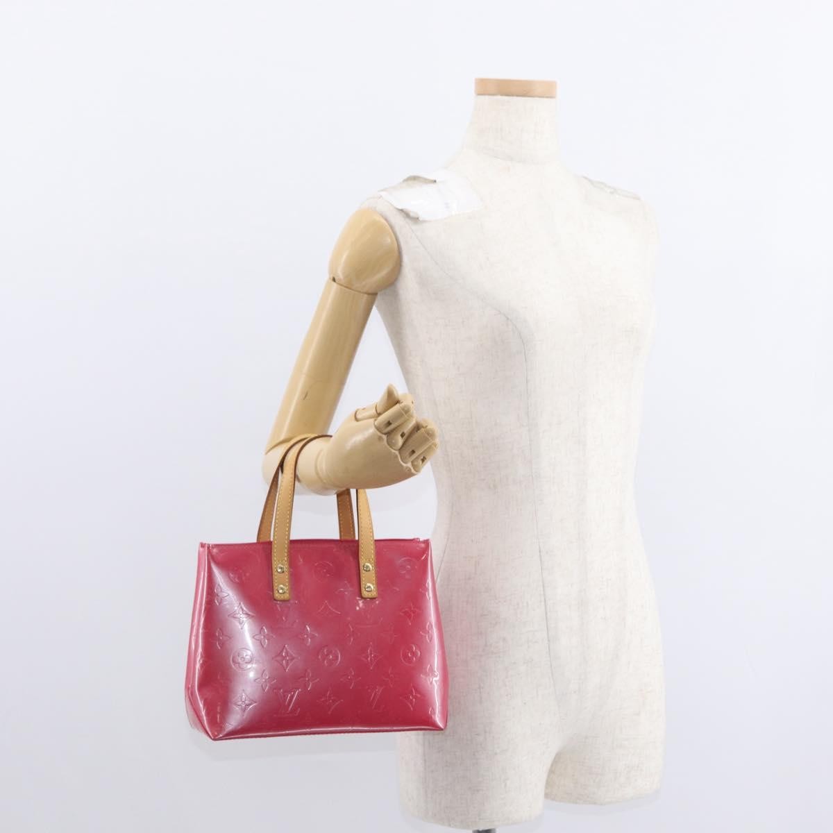 Louis Vuitton Reade Handbag Monogram Vernis, PINK, PATENT_LEATHER, Handbag