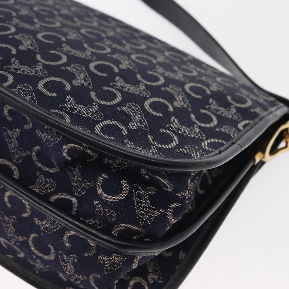 Celine C Sulky Shoulder bag Canvas, NAVY, CANVAS, Shoulder bag