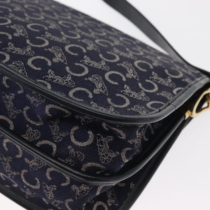 Celine C Sulky Shoulder bag Canvas, NAVY, CANVAS, Shoulder bag