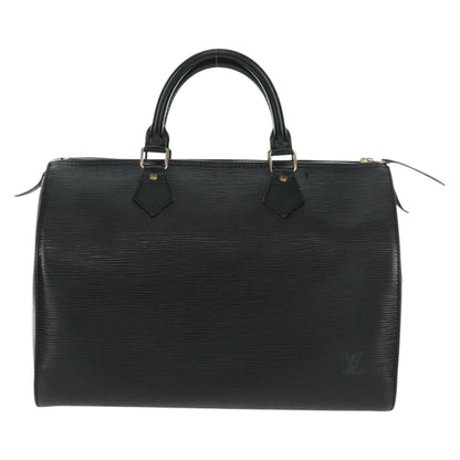 Louis Vuitton Speedy Handbag Epi Leather, BLACK, LEATHER, Handbag