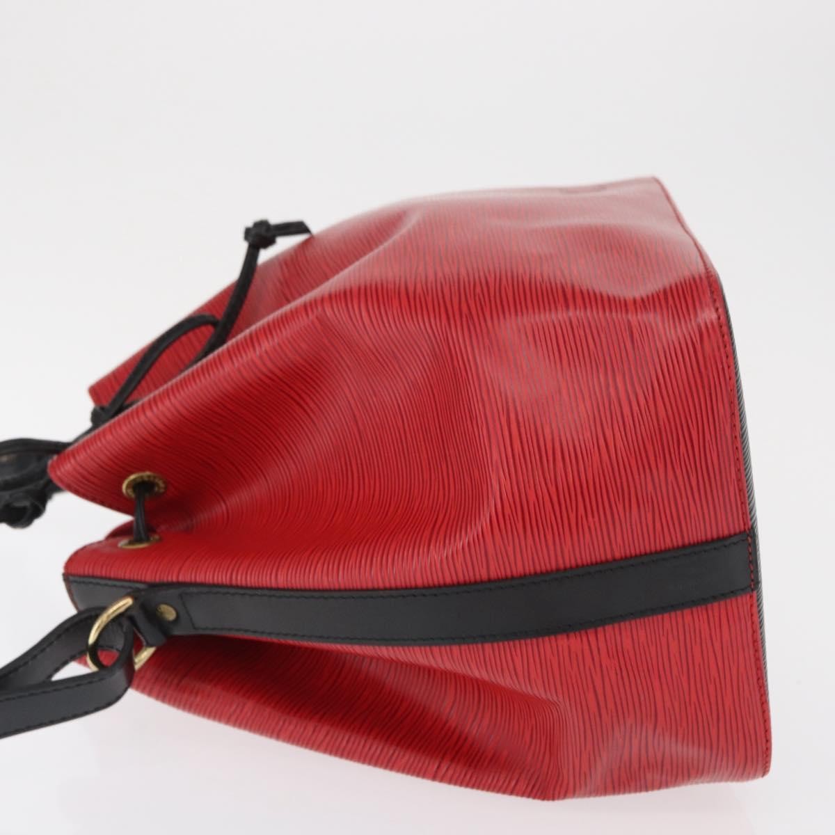 Louis Vuitton Bicolor Petit Noe Handbag Epi Leather, RED, LEATHER, Shoulder bag