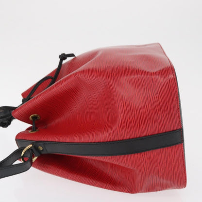 Louis Vuitton Bicolor Petit Noe Handbag Epi Leather, RED, LEATHER, Shoulder bag