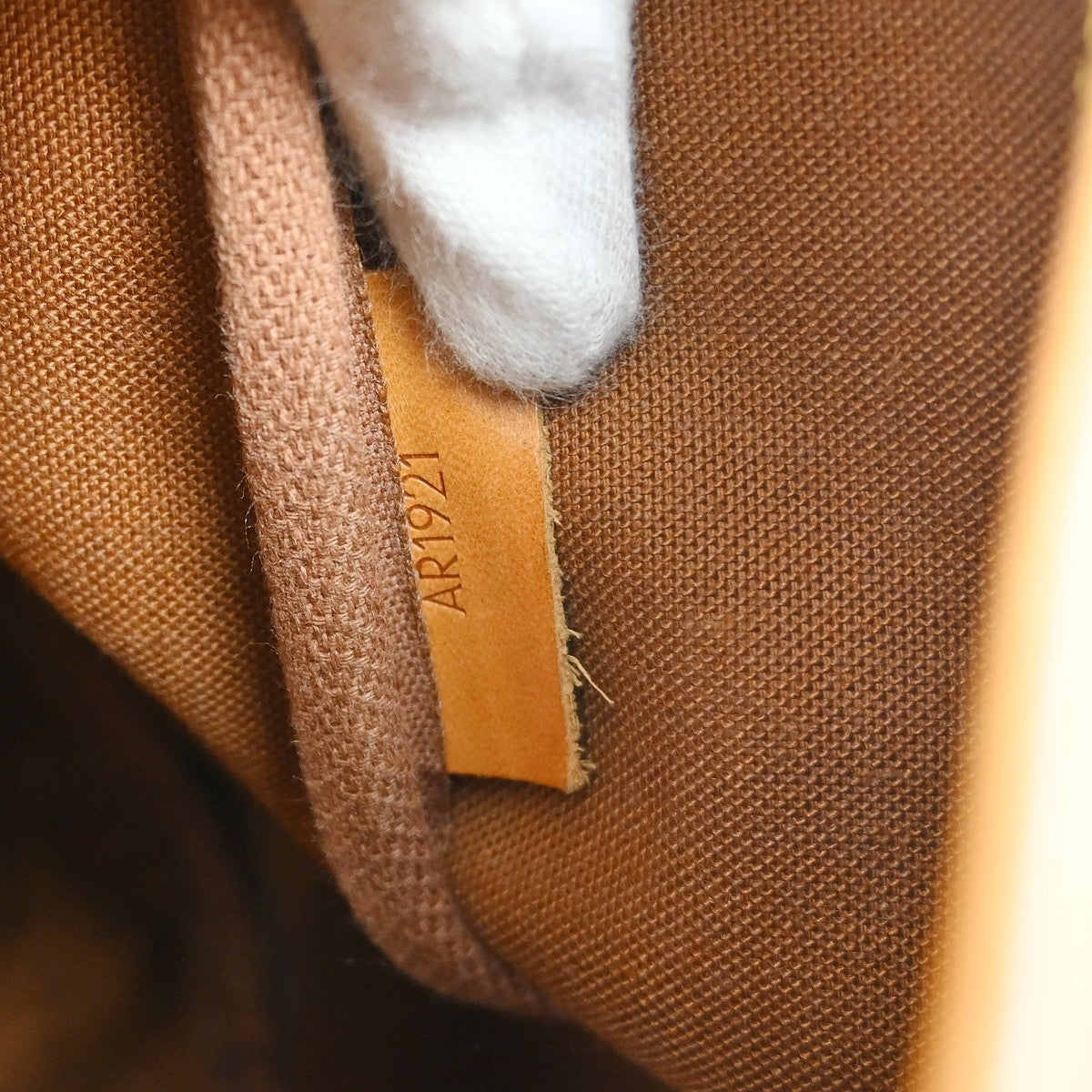 Louis Vuitton Saumur Handbag Monogram Canvas, Brown, Canvas, Shoulder Bag