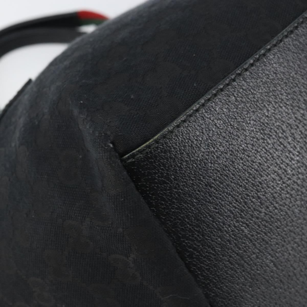Gucci Web Zip Tote GG Canvas, BLACK, CANVAS, Tote bag