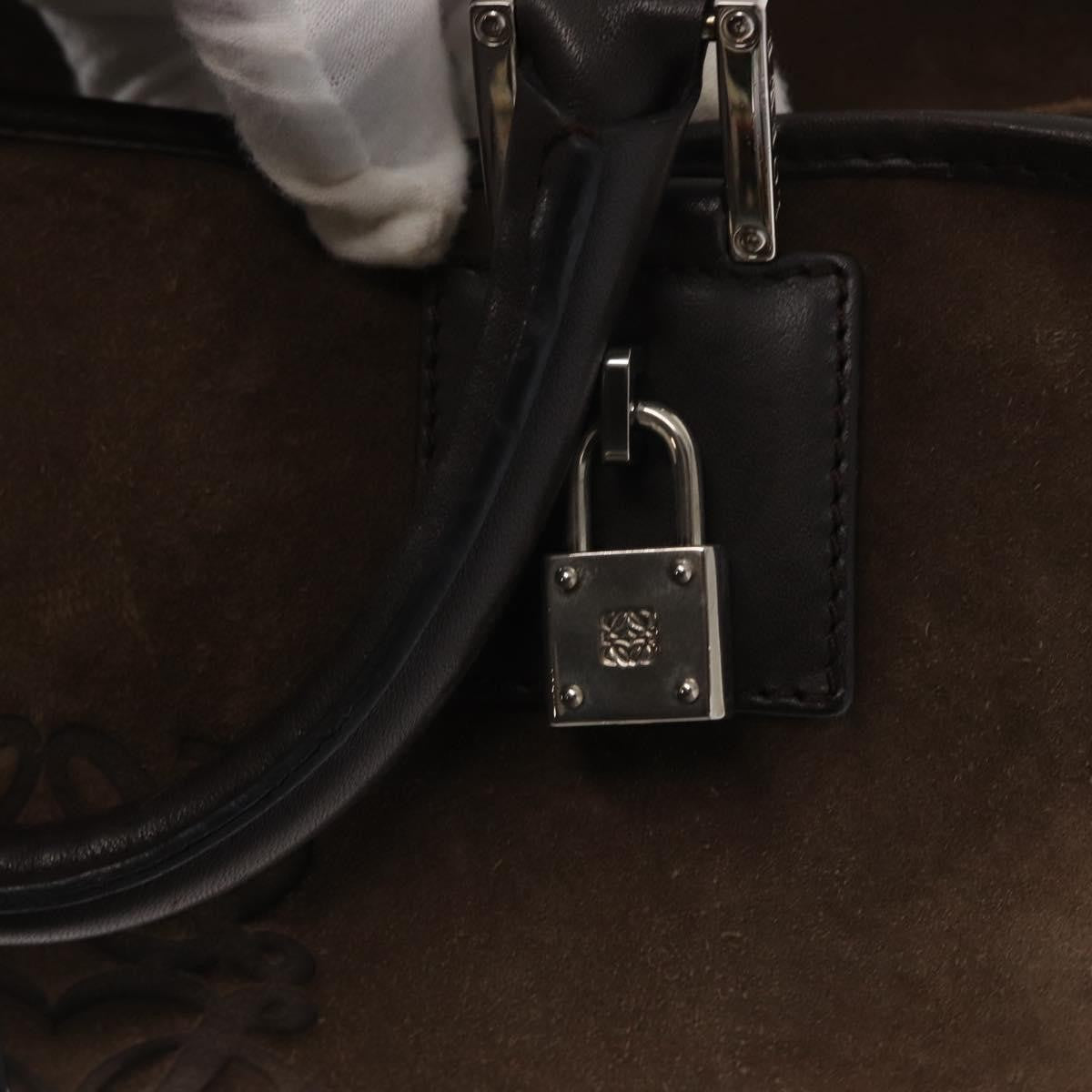 Loewe Amazona Bag Suede, BROWN, SUEDE, Handbag