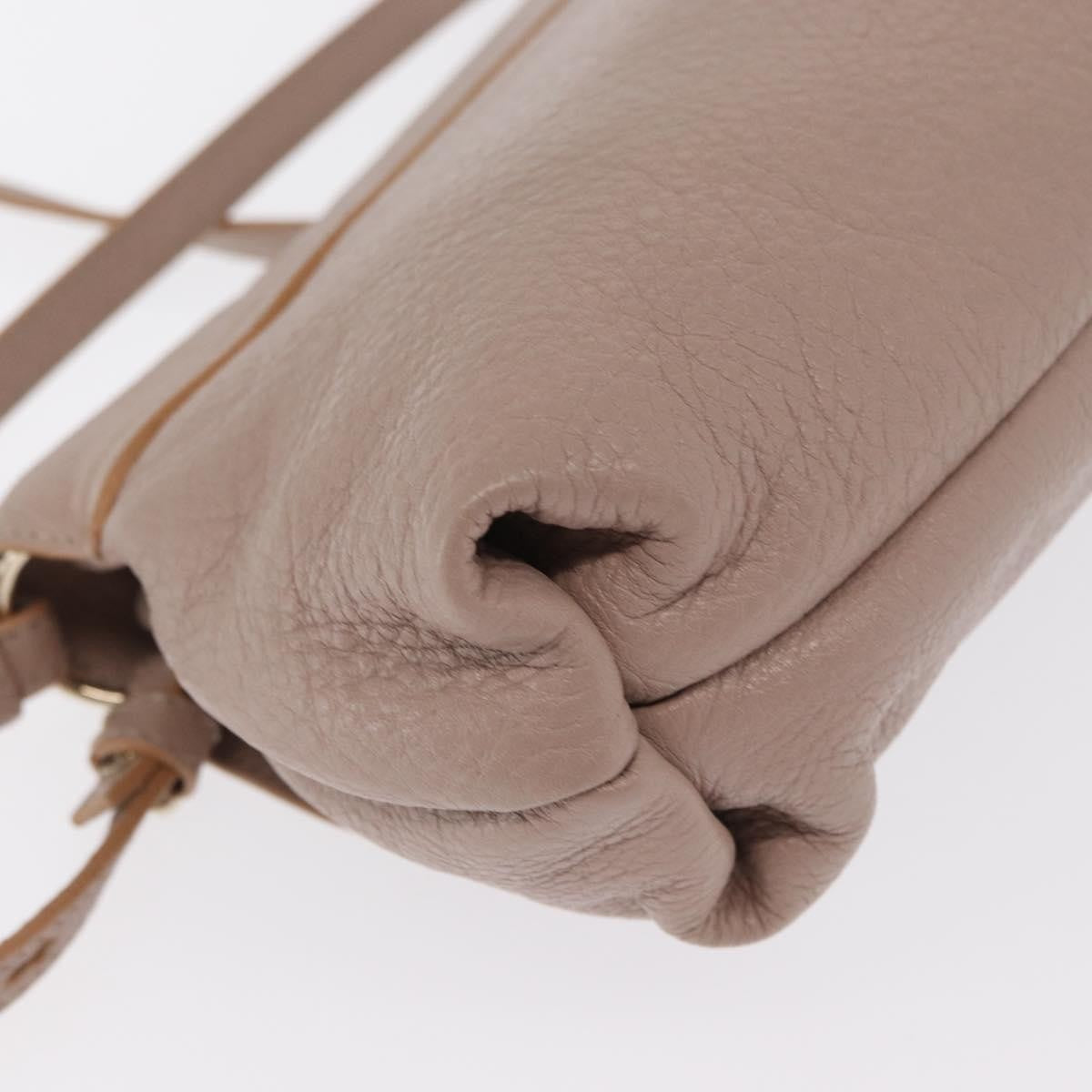 Chloe Lily Shoulder bag Leather, BEIGE, LEATHER, Handbag