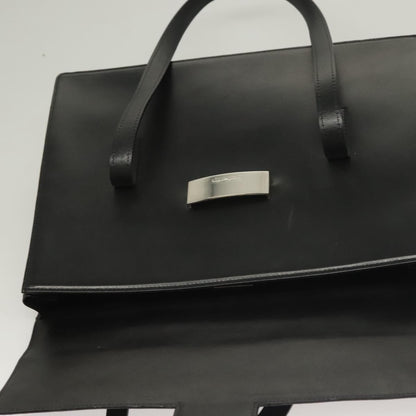 Burberry Vintage Handbag Leather, BLACK, LEATHER, Handbag