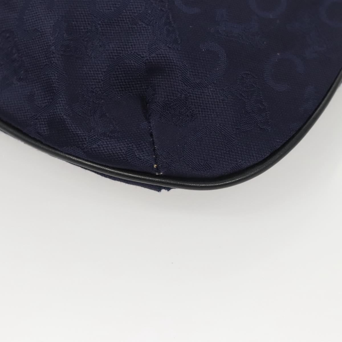Celine C Sulky Handbag Canvas, NAVY, CANVAS, Handbag