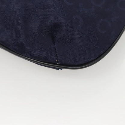 Celine C Sulky Handbag Canvas, NAVY, CANVAS, Handbag