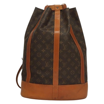 Louis Vuitton Randonnee Backpack Monogram Canvas, BROWN, CANVAS, Shoulder bag