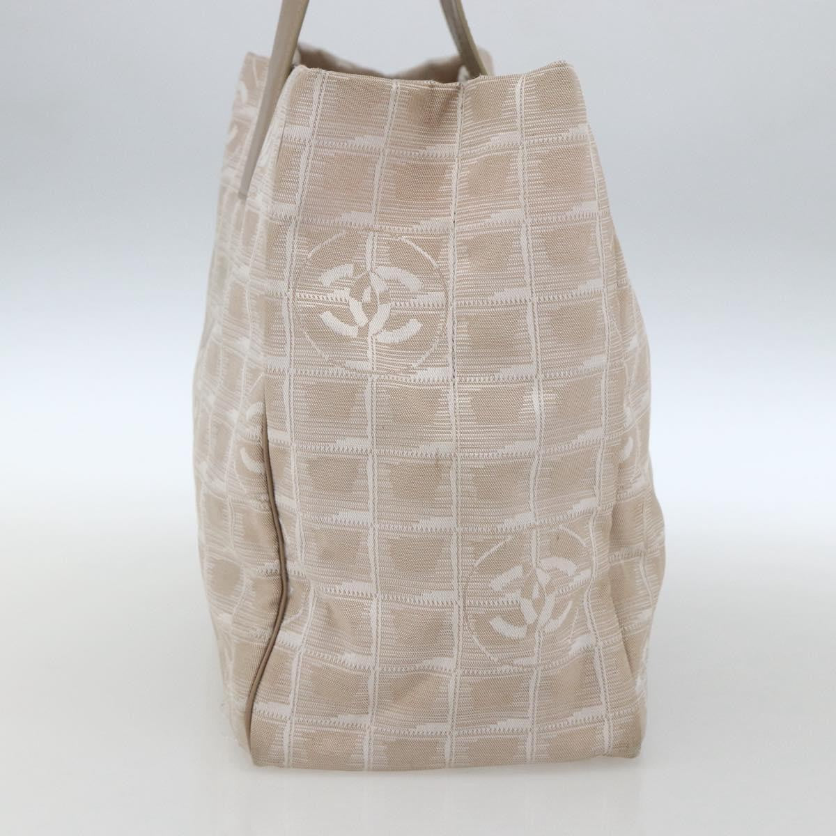 Chanel Travel Line Tote Nylon, BEIGE, NYLON, Tote bag