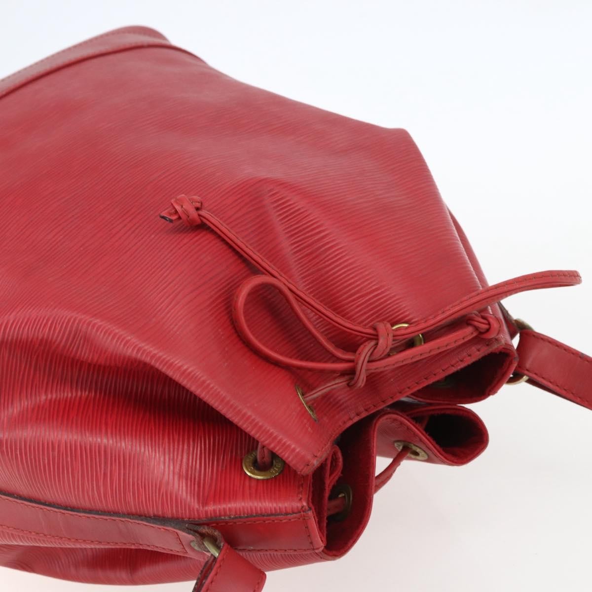 Louis Vuitton Petit Noe NM Handbag Epi Leather, RED, LEATHER, Shoulder bag