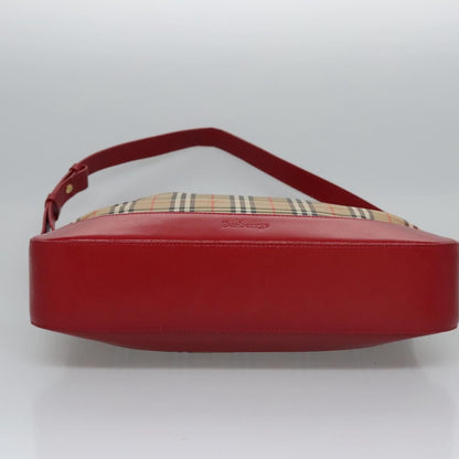 Burberry Shoulder Bag Nova Check Canvas, BEIGE, CANVAS, Shoulder bag