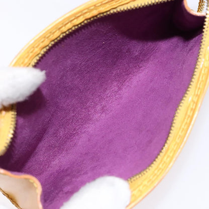 Louis Vuitton Pochette Accessoires Epi Leather, YELLOW, LEATHER, Clutche & pouche