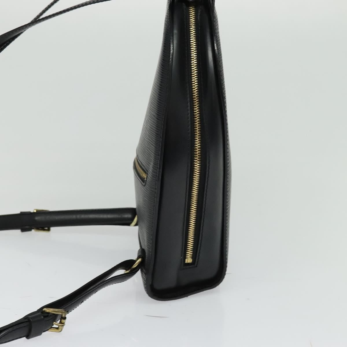 Louis Vuitton Mabillon Backpack Epi Leather, BLACK, LEATHER, Backpack