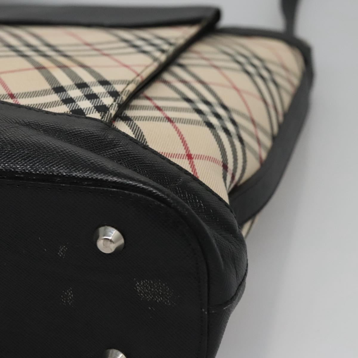 Burberry Shoulder Bag Nova Check Canvas, BEIGE, CANVAS, Shoulder bag