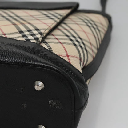 Burberry Shoulder Bag Nova Check Canvas, BEIGE, CANVAS, Shoulder bag