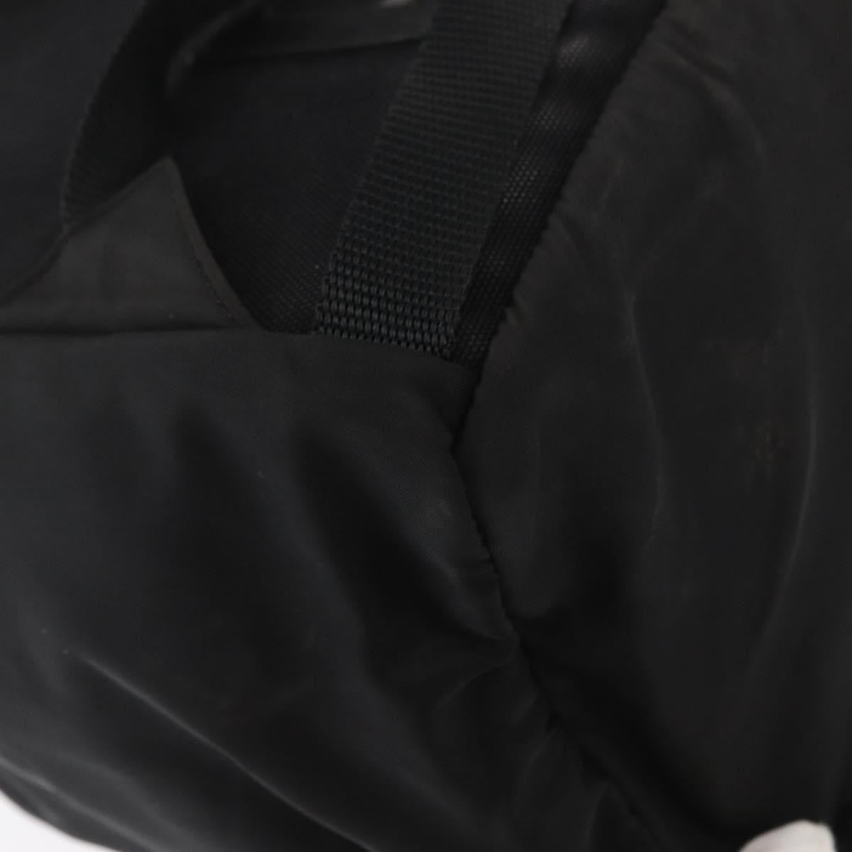 Prada Single Buckle Pocket Backpack Tessuto, BLACK, NYLON, Backpack