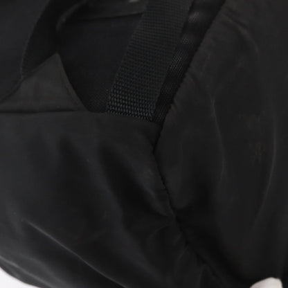 Prada Single Buckle Pocket Backpack Tessuto, BLACK, NYLON, Backpack
