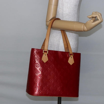 Louis Vuitton Houston Handbag Monogram Vernis, RED, PATENT_LEATHER, Handbag
