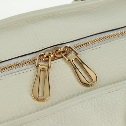 Loewe Amazona NM Bag Leather, WHITE, LEATHER, Handbag