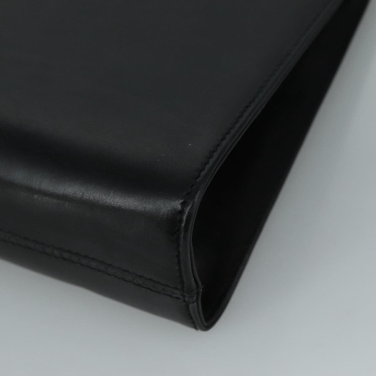 Salvatore Ferragamo Vintage Gancini Chain Shoulder Bag Leather, BLACK, LEATHER, Shoulder bag