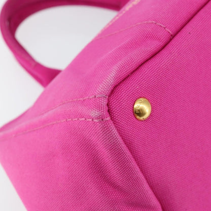 Prada Canapa Tote Canvas, PINK, CANVAS, Tote bag