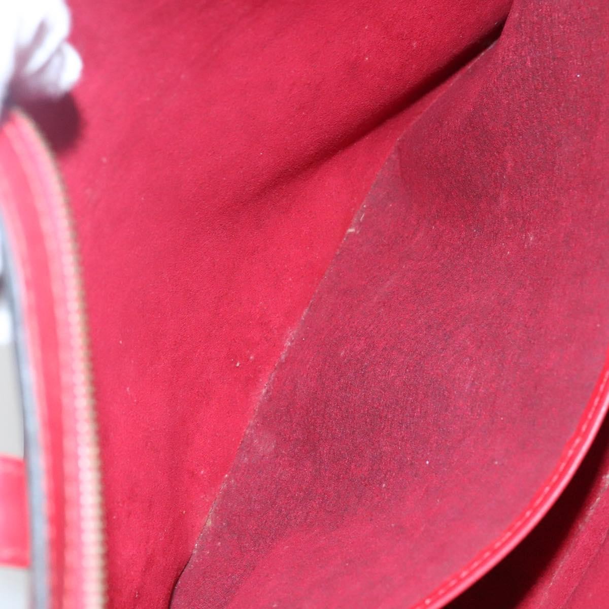 Louis Vuitton Lussac Handbag Epi Leather, RED, LEATHER, Shoulder bag
