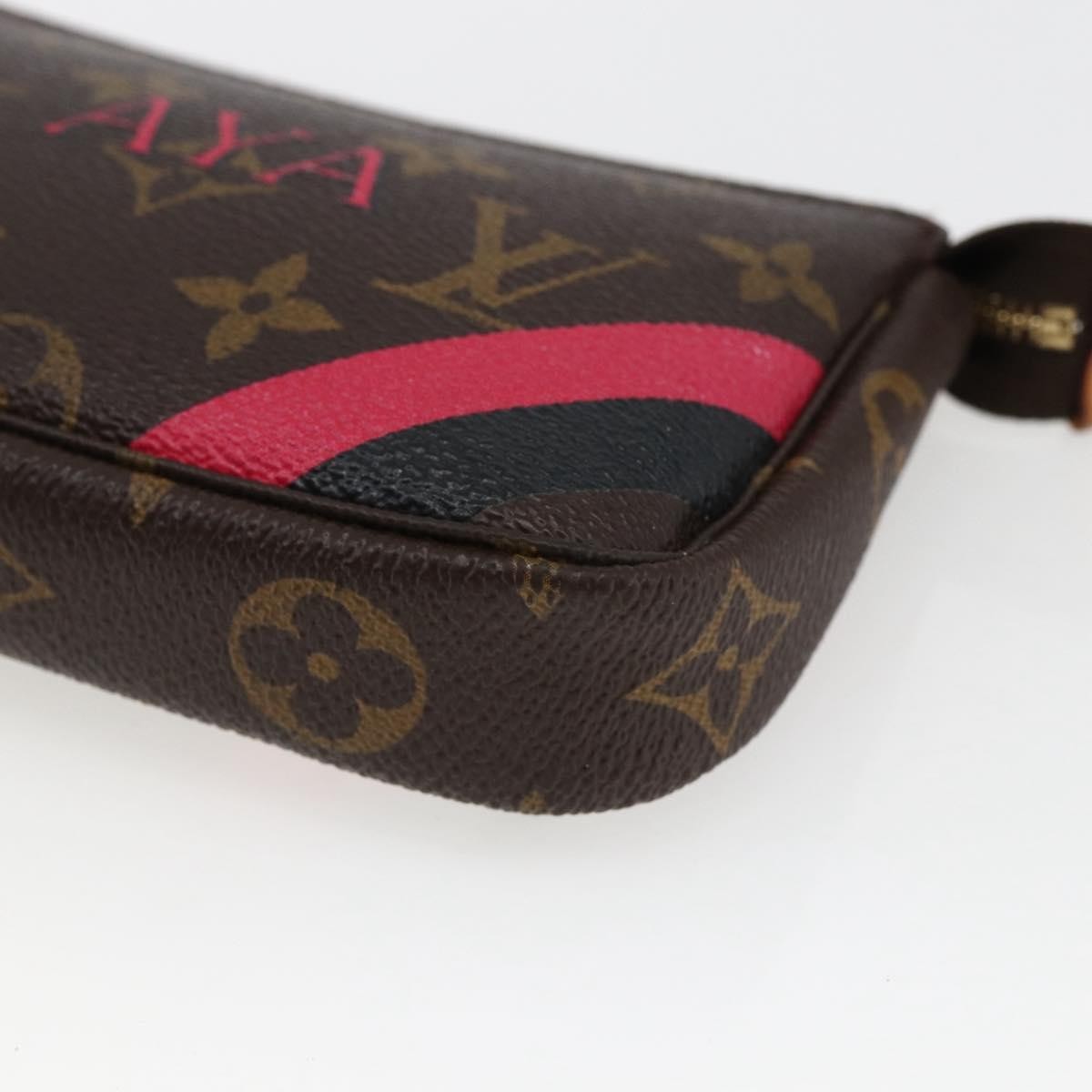 Louis Vuitton Mini pochette accessoires Canvas, BROWN, CANVAS, Clutche & pouche