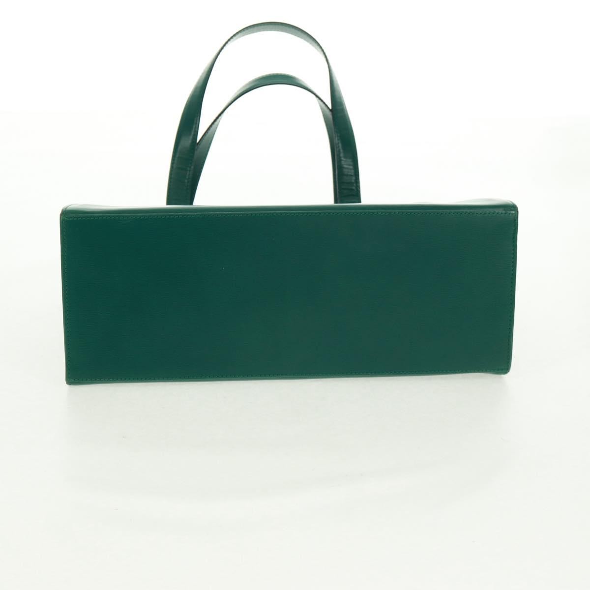 Christian Dior Vintage Handbag Leather, GREEN, LEATHER, Handbag