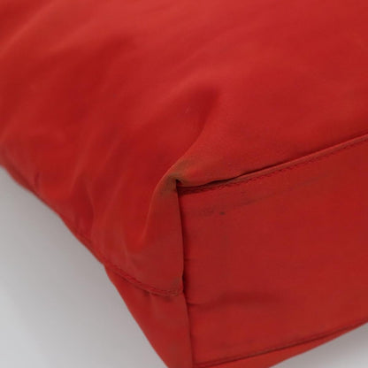 Prada Vintage Zip Tote Tessuto, Red, Nylon, Tote Bag